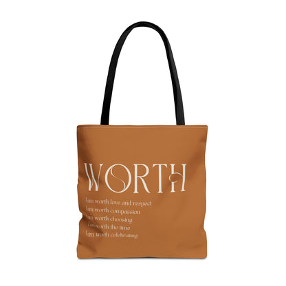 Worth Tote Bag ( brown)