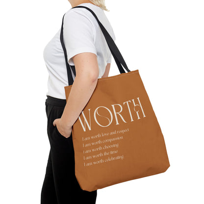 Worth Tote Bag ( brown)